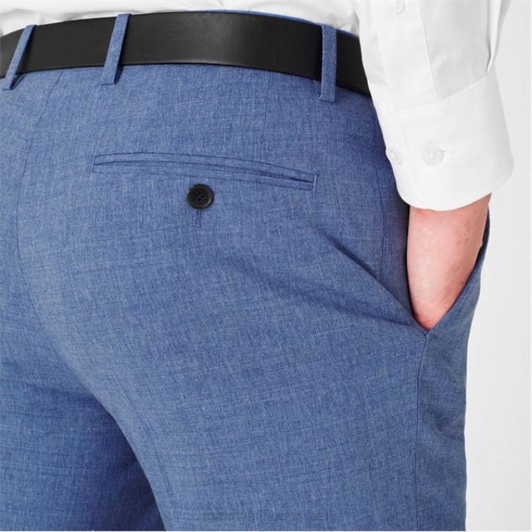 מכנסיים בגזרה דקיקה NX2020073 כְּחוֹל Tommy Hilfiger