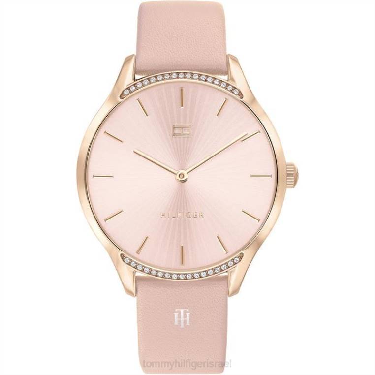 שעון רצועת עור ורוד לנשים NX2020093 ורוד/ורוד Tommy Hilfiger