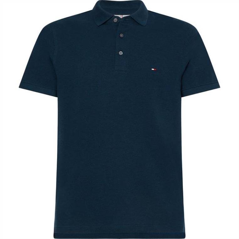 חולצת פולו מולין NX2020129 dbm על שפת האגם Tommy Hilfiger