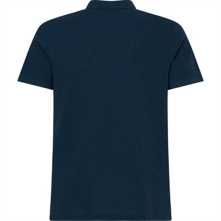 חולצת פולו מולין NX2020129 dbm על שפת האגם Tommy Hilfiger