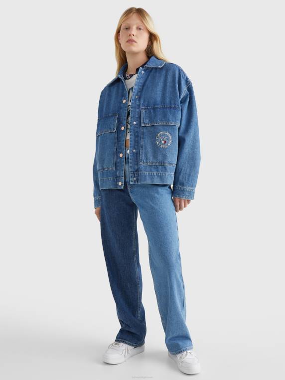 ז'קט ג'ינס ממוחזר רקום NX202016 מדיום ג'ינס Tommy Hilfiger