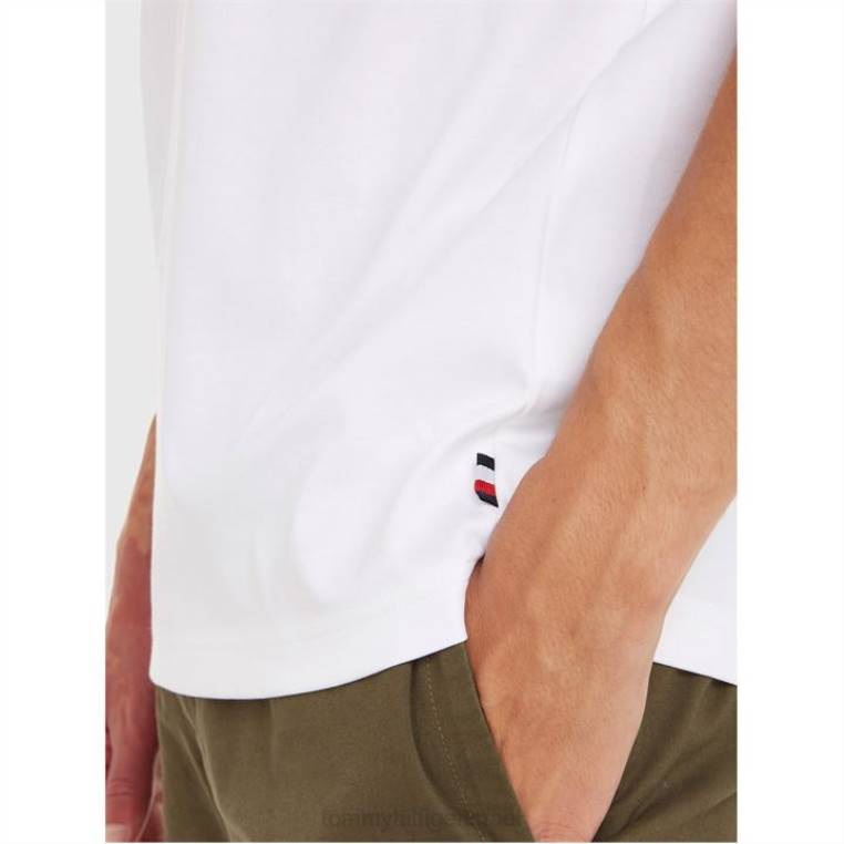 שרוול טריקו יוקרתי NX2020177 לבן ybr Tommy Hilfiger