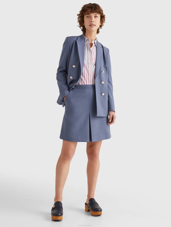 בלייזר דו חזה נינוח NX202017 כחול ירח Tommy Hilfiger