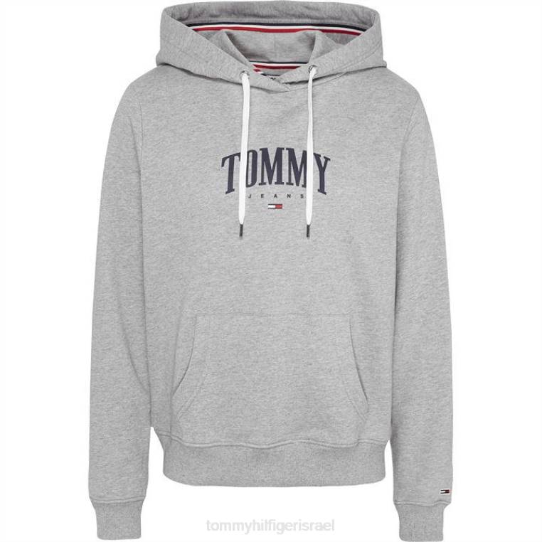 קפוצ'ון לוגו חיוני NX2020180 זה אברש אפור Tommy Hilfiger