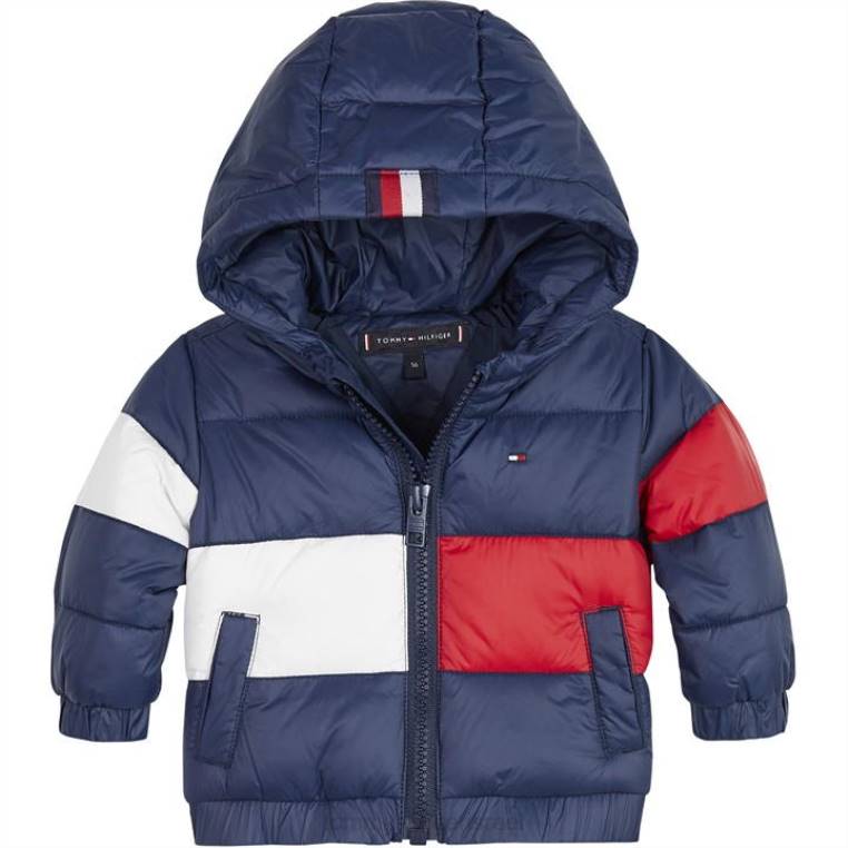 מעיל פחזנית קולורבלוק לתינוקות NX2020186 צי הדמדומים Tommy Hilfiger