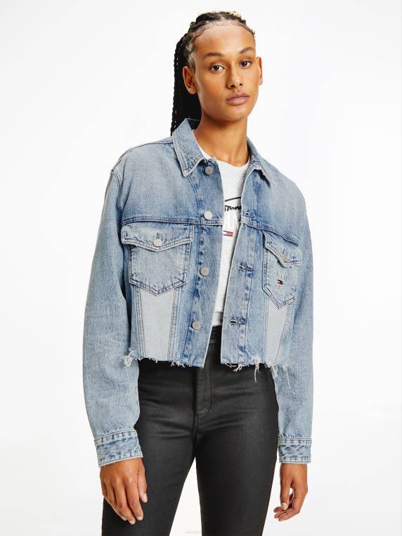 ז'קט טרוקר קצוץ גדול מימדים NX202018 מדיום ג'ינס Tommy Hilfiger