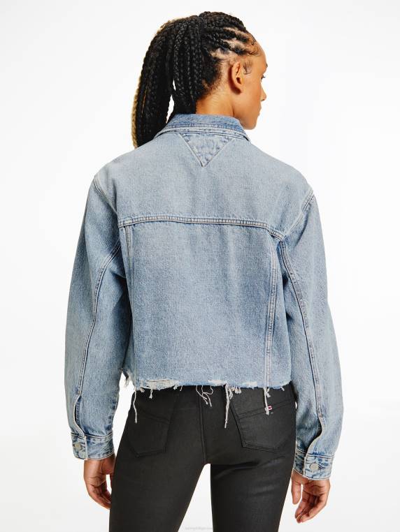 ז'קט טרוקר קצוץ גדול מימדים NX202018 מדיום ג'ינס Tommy Hilfiger