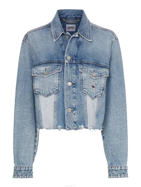 ז'קט טרוקר קצוץ גדול מימדים NX202018 מדיום ג'ינס Tommy Hilfiger