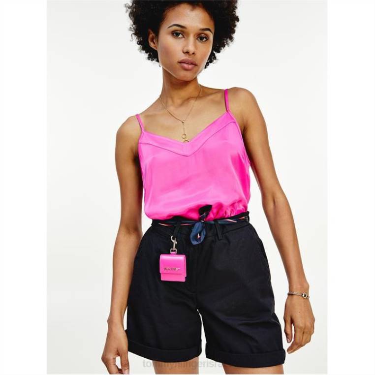 מכנסי חגורת צ'ינו NX2020213 מיטות שחורות Tommy Hilfiger