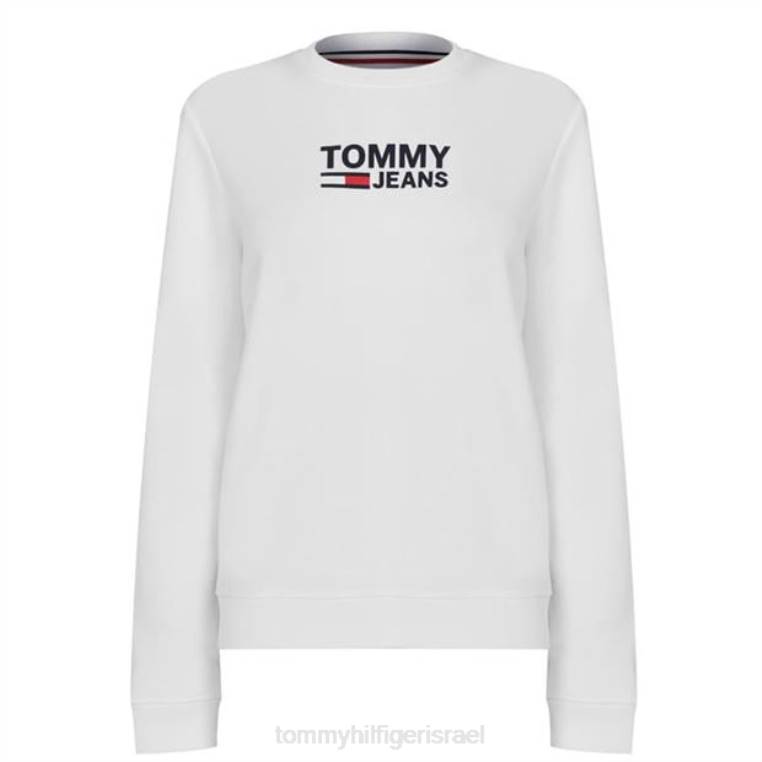 סווטשירט של צוות לוגו NX2020216 לבן קלאסי Tommy Hilfiger