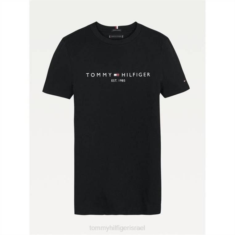 חולצה חיונית לילדים NX2020242 מיטות שחורות Tommy Hilfiger