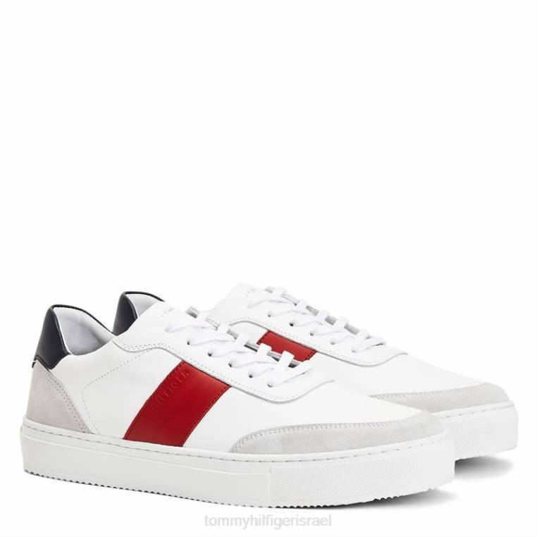 סוליית פרמיום מעור פס NX2020243 לבן/אדום/צי Tommy Hilfiger