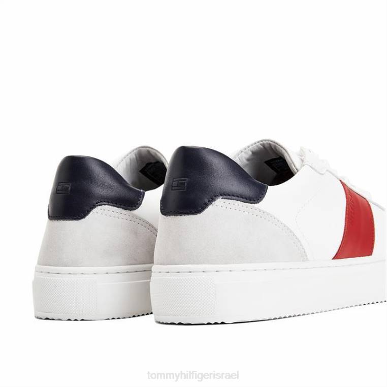 סוליית פרמיום מעור פס NX2020243 לבן/אדום/צי Tommy Hilfiger