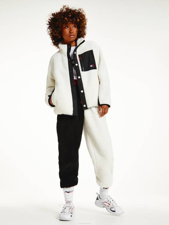 מעיל שרפה נעים במיוחד NX202024 שֶׁנהָב Tommy Hilfiger