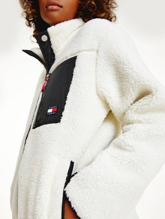 מעיל שרפה נעים במיוחד NX202024 שֶׁנהָב Tommy Hilfiger