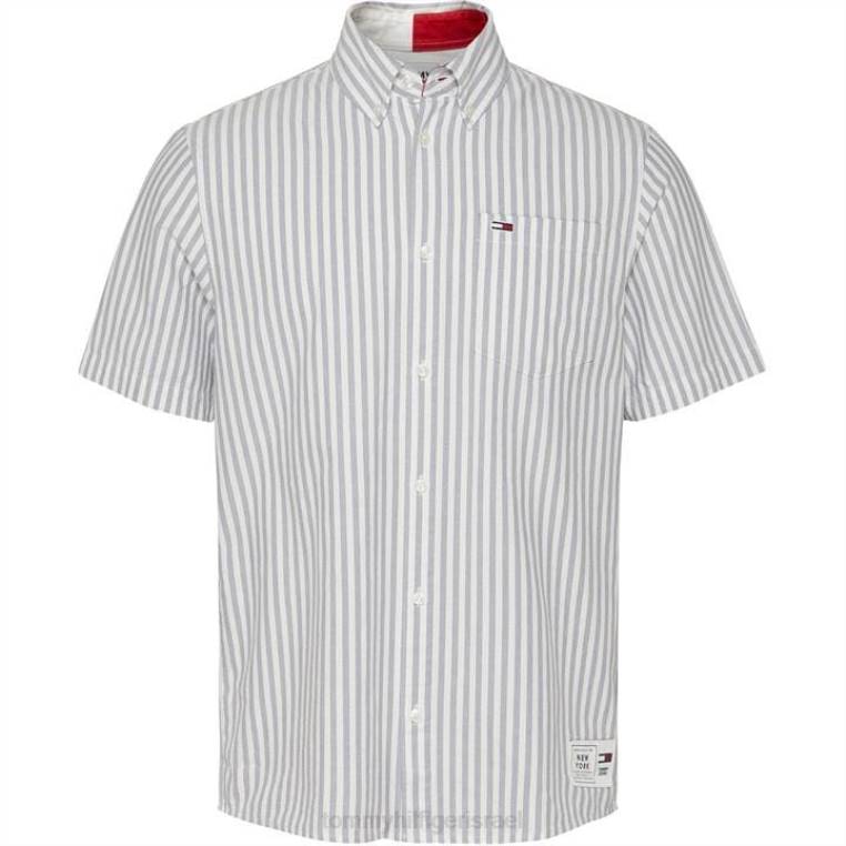 חולצת פסים עם שרוולים קצרים NX2020264 פוב כחול/לבן Tommy Hilfiger