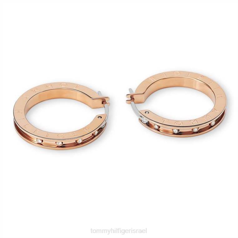 עגילים דקים NX2020265 ורוד זהב Tommy Hilfiger