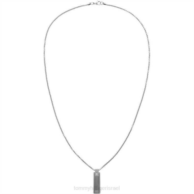 שרשרת תליון נירוסטה של ​​ג'נטס NX2020277 כסף Tommy Hilfiger