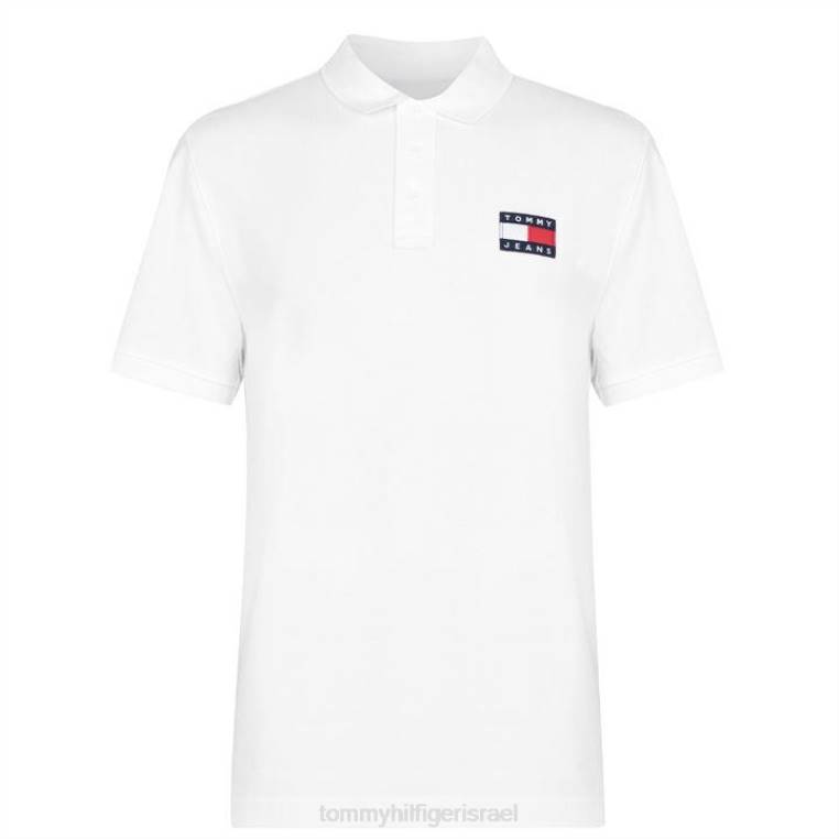 חולצת פולו דגל תג NX2020282 לבן קלאסי Tommy Hilfiger