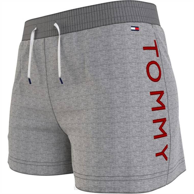 מכנסיים קצרים ארוגים NX2020283 אפור Tommy Hilfiger