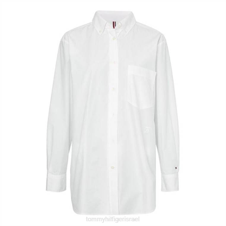 חולצה אוברסייז NX2020285 לבן ycf Tommy Hilfiger