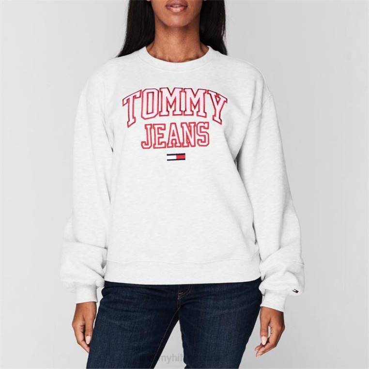 סווטשירט של צוות קולג'י NX2020288 כסף gh Tommy Hilfiger