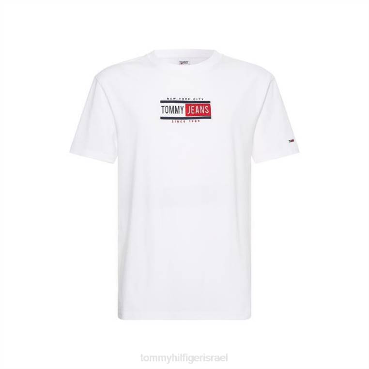 חולצת טום נצחית NX2020301 ybr לבן Tommy Hilfiger