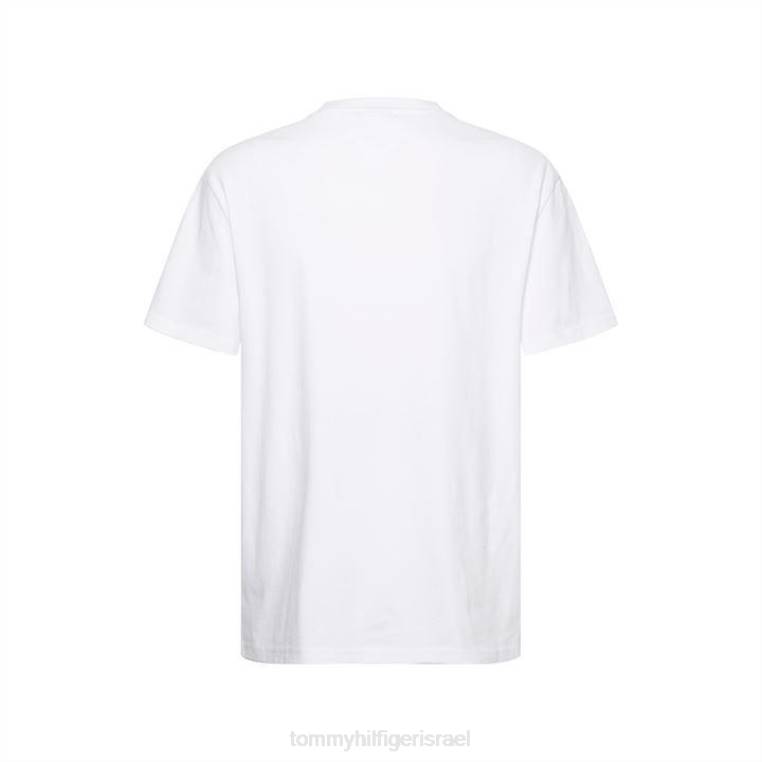 חולצת טום נצחית NX2020301 ybr לבן Tommy Hilfiger