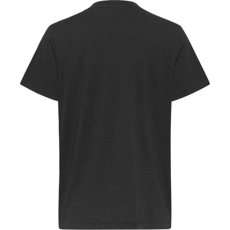 חולצת טי חתימה של טומי NX2020326 מיטות שחורות Tommy Hilfiger