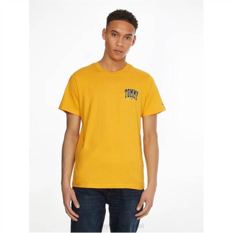 חולצת טריקו של מכללת חזה NX2020358 צהוב ערבה Tommy Hilfiger