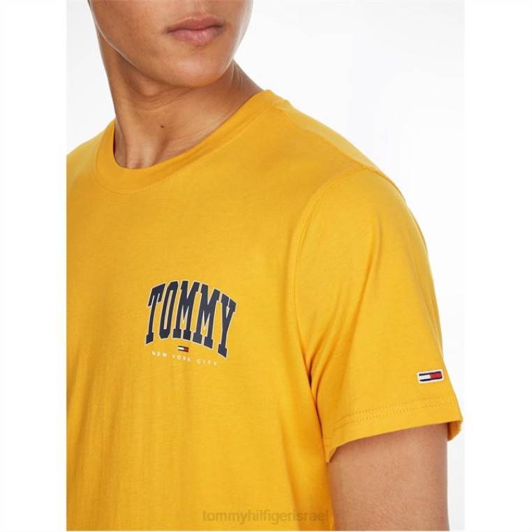 חולצת טריקו של מכללת חזה NX2020358 צהוב ערבה Tommy Hilfiger