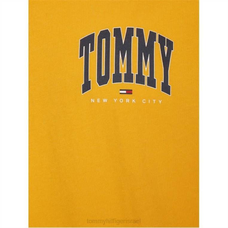 חולצת טריקו של מכללת חזה NX2020358 צהוב ערבה Tommy Hilfiger