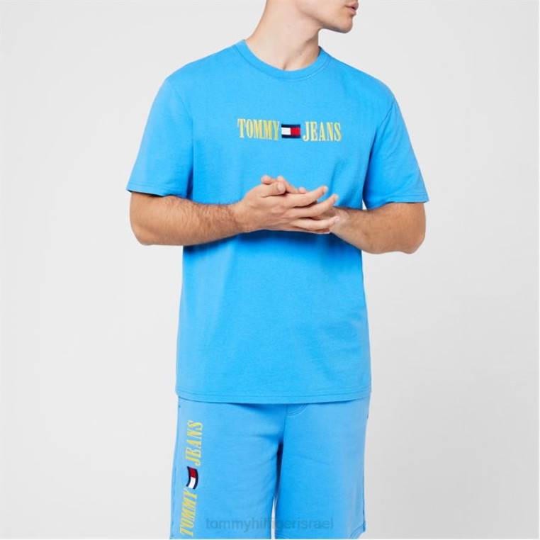 חולצת טי-שירט עם לוגו אניה NX2020368 aqua c4p Tommy Hilfiger