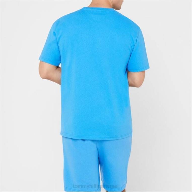 חולצת טי-שירט עם לוגו אניה NX2020368 aqua c4p Tommy Hilfiger