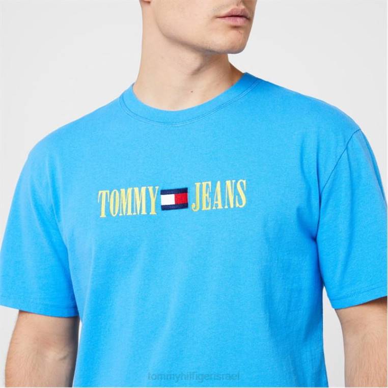 חולצת טי-שירט עם לוגו אניה NX2020368 aqua c4p Tommy Hilfiger