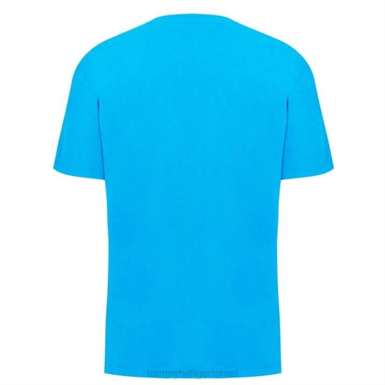 חולצת טי-שירט עם לוגו אניה NX2020368 aqua c4p Tommy Hilfiger