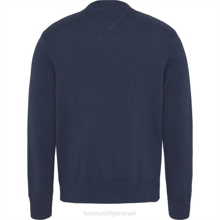 סוודר טומי ג'ינס טומי צוות NX2020389 חיל הים c87 Tommy Hilfiger