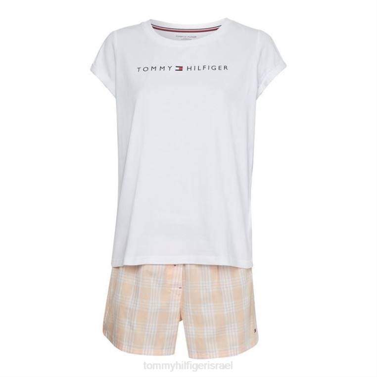 סט פיג'מות חולצת טריקו ארוגים עם שרוול קצר NX2020427 וָרוֹד Tommy Hilfiger