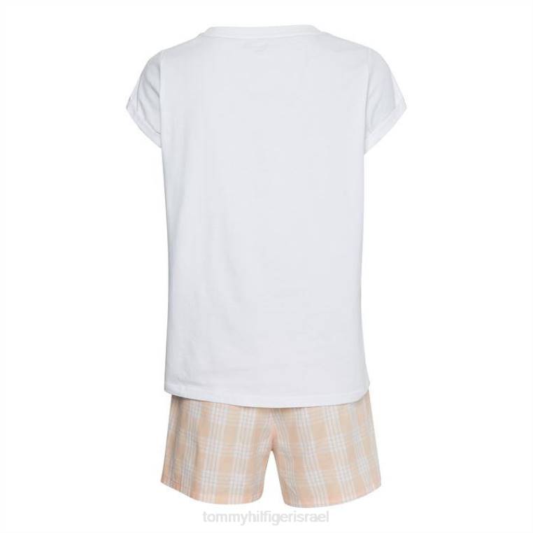 סט פיג'מות חולצת טריקו ארוגים עם שרוול קצר NX2020427 וָרוֹד Tommy Hilfiger