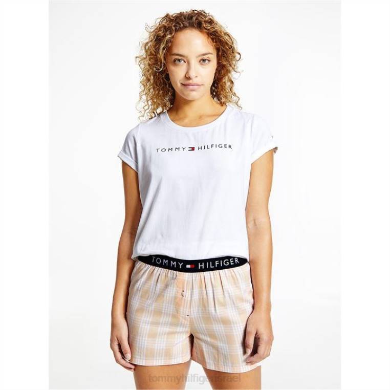 סט פיג'מות חולצת טריקו ארוגים עם שרוול קצר NX2020427 וָרוֹד Tommy Hilfiger
