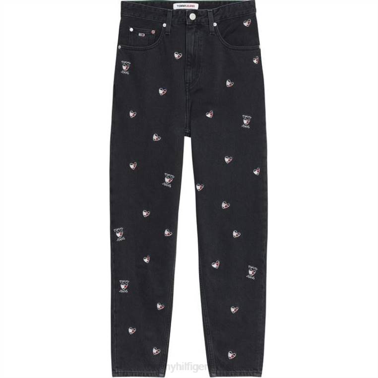 ג'ינס לב גבוה NX2020444 ג'ינס שחור 1bz Tommy Hilfiger