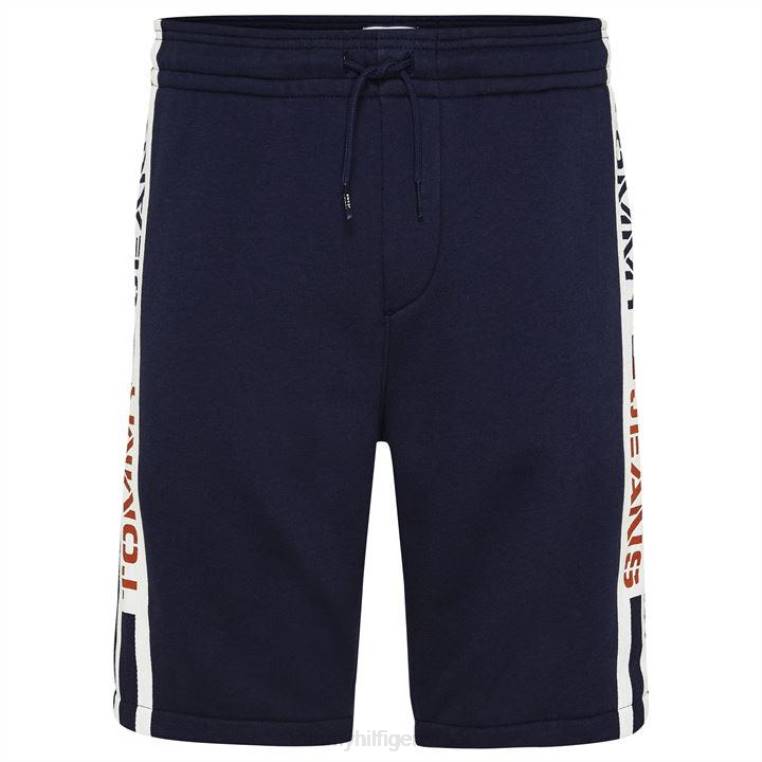 מכנסי טייפ קצרים NX2020462 צי הדמדומים Tommy Hilfiger