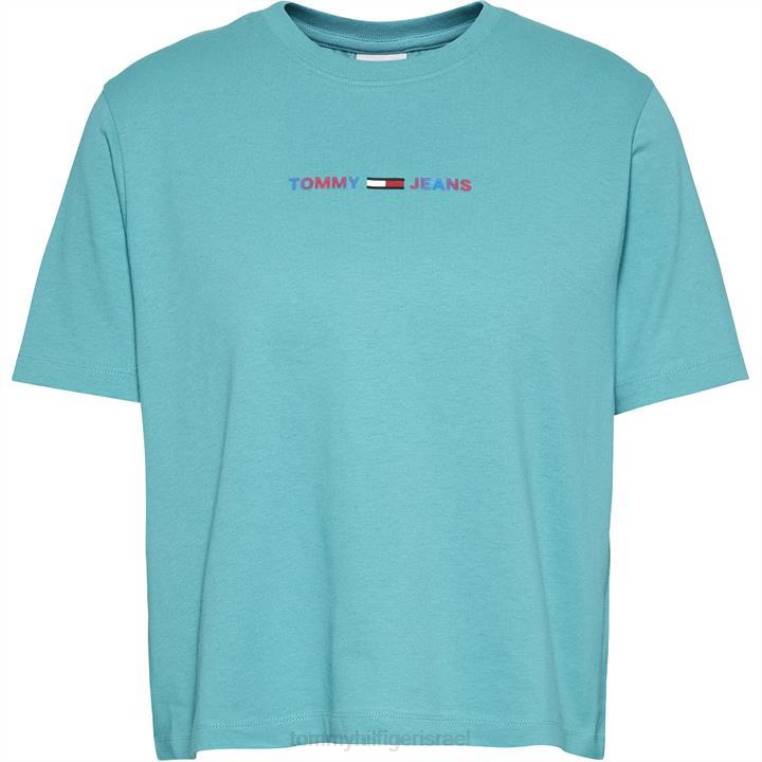 חולצת טריקו רב ליניארית לחתוך NX2020465 grcian tile l7e Tommy Hilfiger