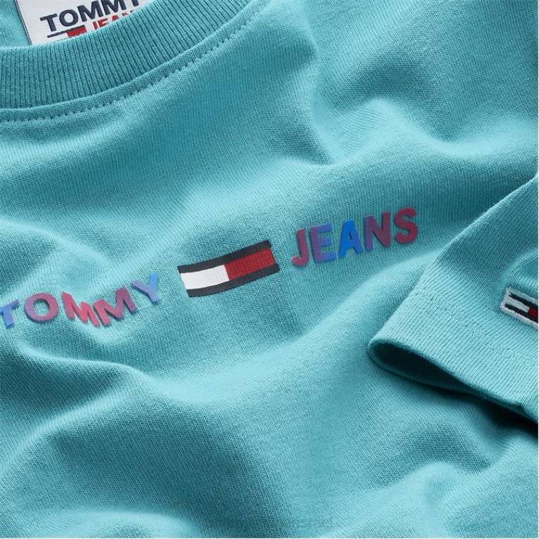 חולצת טריקו רב ליניארית לחתוך NX2020465 grcian tile l7e Tommy Hilfiger