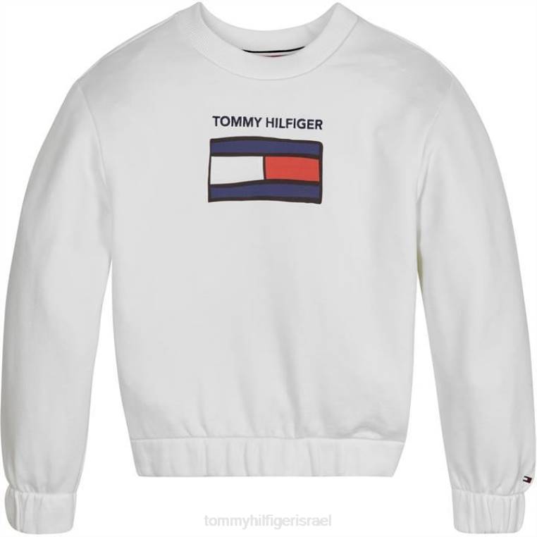 סווטשירט גרפי מהנה NX2020487 לבן Tommy Hilfiger