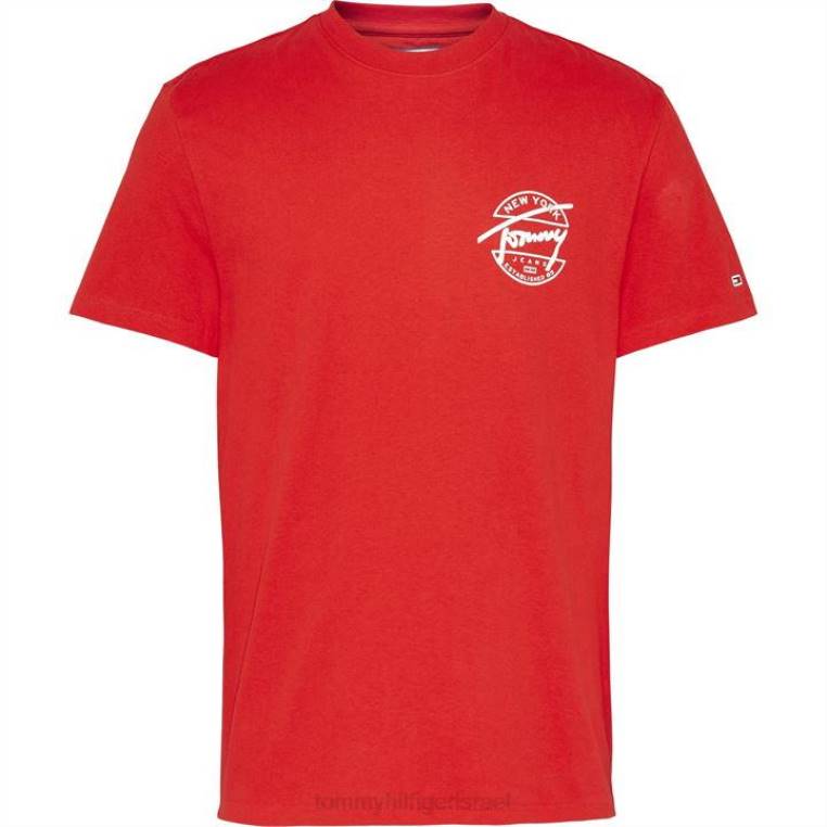 חולצת טי לוגו עגולה מאחור NX2020509 xnl פשיעה עמוקה Tommy Hilfiger