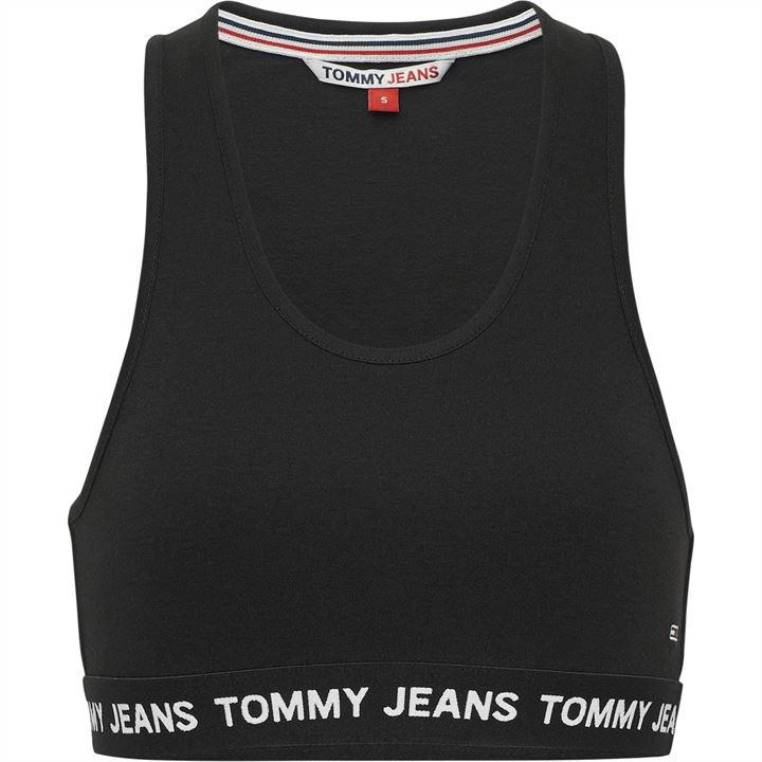 לוגו לחתוך טופ NX2020529 שָׁחוֹר Tommy Hilfiger
