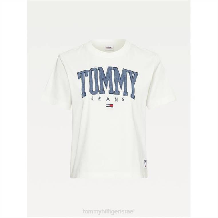 חולצת טריקו קולג'יאטית NX2020542 משי שנהב Tommy Hilfiger