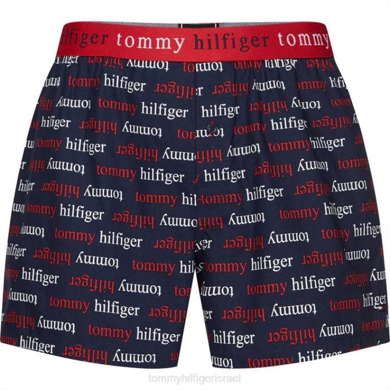 בוקסרים עם הדפס ארוגים NX2020553 חיל הים 0z1 Tommy Hilfiger