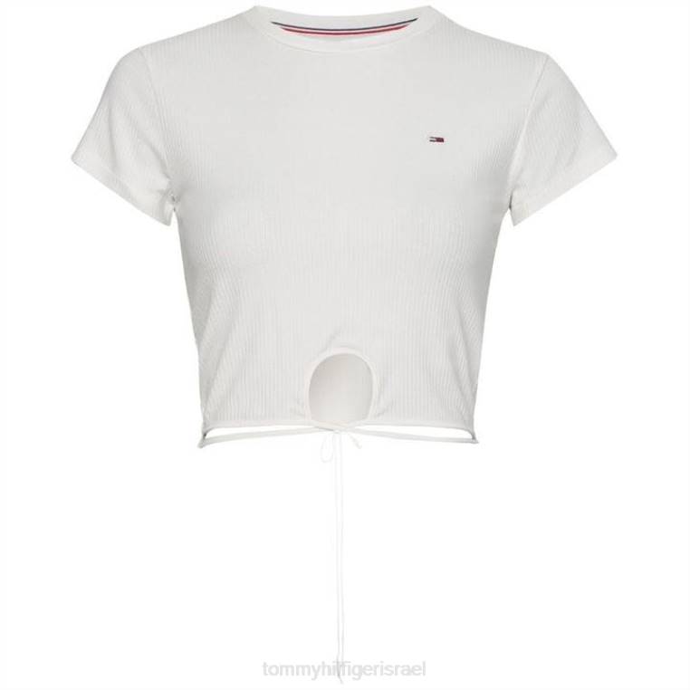 טי קשר קדמי של צלעות קרופ NX2020566 אקרו Tommy Hilfiger